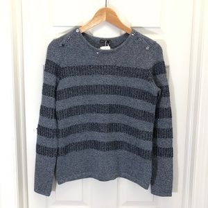 J. McLaughlin Randy Textured Stripes Sweater